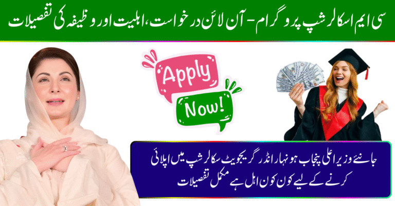 CM Scholarship Program – Online Apply, Eligibility & Stipend Details