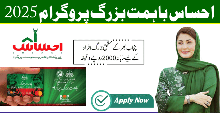 Ehsaas Ba Himmat Buzurg Program 2025: CNIC Online Registration & Payment Update for September