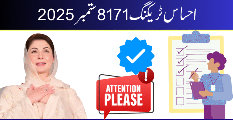 Ehsaas Tracking 8171 September 2025 – Check Eligibility & Payment Status Online