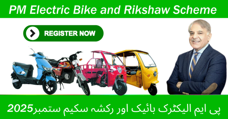 PM Electric Bike and Rikshaw Scheme September 2025 – Apply Online at PAVE.GOV.PK Under New Energy Vehicle Policy